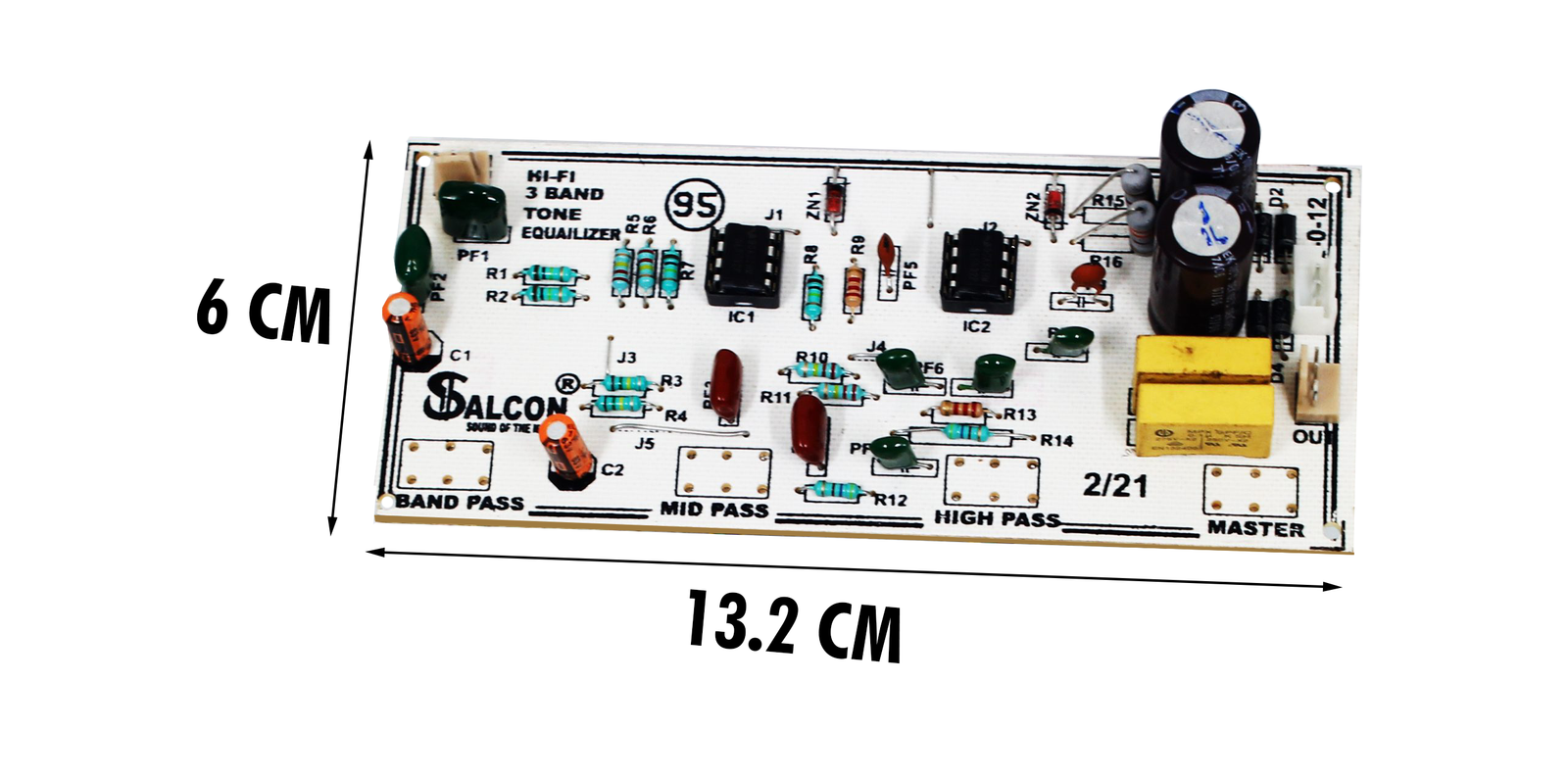 Pre Assembled Preamp 4 Tone(108)