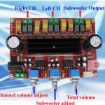 TPA3116D2 2.1 Home Theatre Kit DC12-26V Digital High Power Amplifier Board
