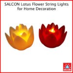 SALCON INDOOR,OUTDOOR Flickering Lotus Electronic Candle Light (278)