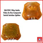 SALCON 3 Way Audio/Video AV RCA Composite Switcher & Splitter (283)