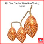 SALCON Golden Metal Leaf String Light outdoor / indoor (277)