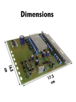 4440 5 IC Audio Board (30 Watts per channel)